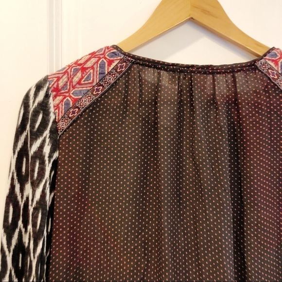 Anthropologie Tassel Boho Palamba embroidered top - Picture 6 of 6